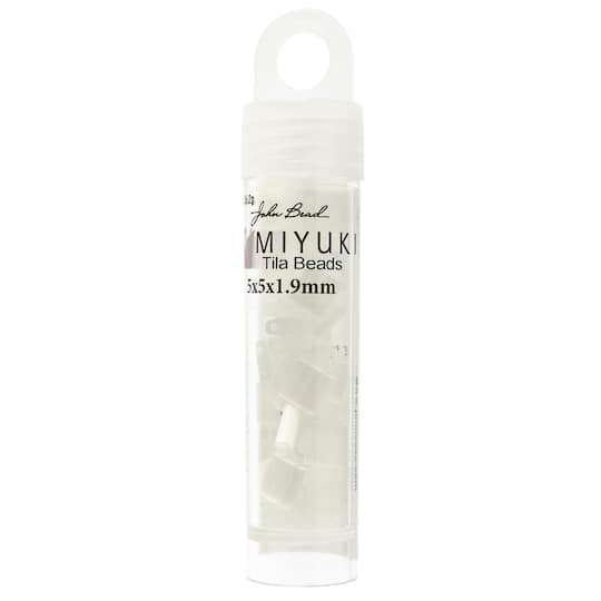 Miyuki® TILA® 5mm Transparent Glass Beads Vial